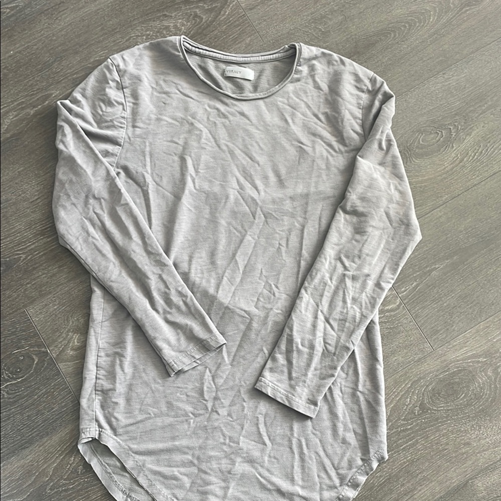 Men's Gray Long Sleeve Shirt